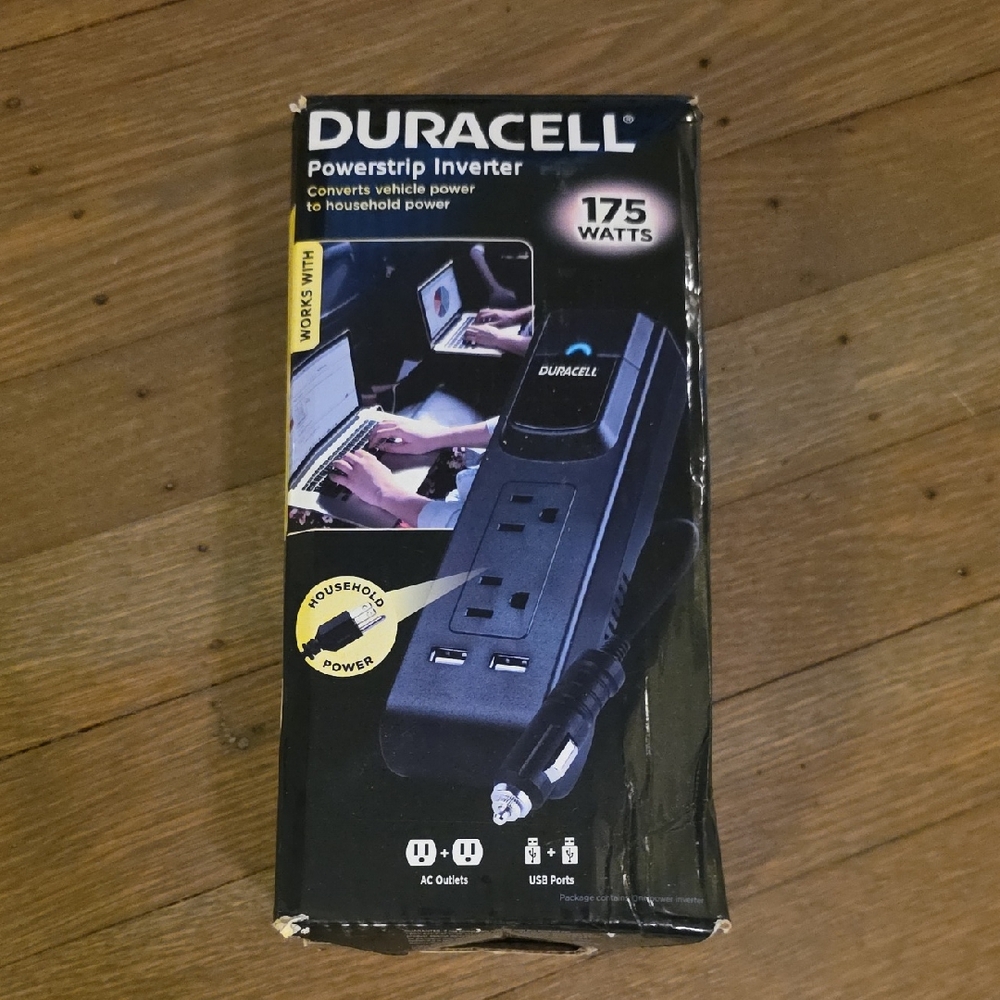 Duracell Powerstrip Inverter. 175 Watts